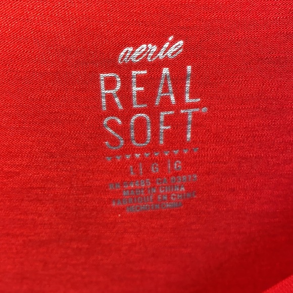 Aerie - Real Soft orange tee- large - Picture 2 of 3